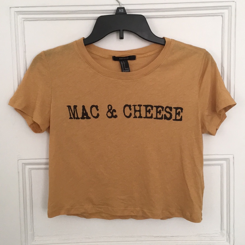 MAC & CHEESE crop top